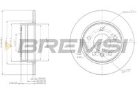 BREMSI CD7303S - Disco de freno