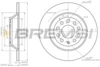 BREMSI CD7307S - Disco de freno