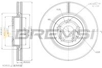 BREMSI CD7315V - Disco de freno