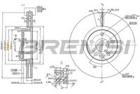 BREMSI CD7320V - Disco de freno