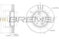 BREMSI CD7123V - Disco de freno