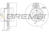 BREMSI CD7331V - Disco de freno