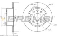 BREMSI CD7334S - Lado de montaje: Eje delantero<br>Diámetro exterior [mm]: 312<br>Espesor de disco de frenos [mm]: 25<br>Espesor mínimo [mm]: 23<br>Tipo de disco de frenos: ventilado<br>Número de orificios: 5<br>Par apriete [Nm]: 13<br>Color: negro<br>Superficie: barnizado<br>