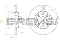 BREMSI CD7131V - Disco de freno