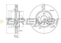 BREMSI CD7136V - Disco de freno