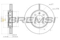 BREMSI CD7365V - Disco de freno