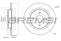 BREMSI CD7367S - Disco de freno