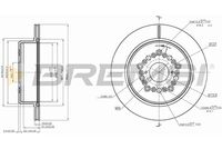 BREMSI CD7375V - Disco de freno