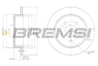 BREMSI CD7378S - Disco de freno