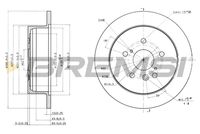 BREMSI CD7380S - Disco de freno