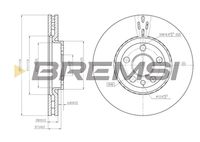 BREMSI CD7165V - Disco de freno