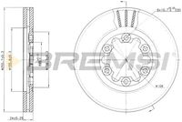 BREMSI CD7398V - Disco de freno