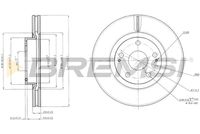 BREMSI CD7401V - Disco de freno