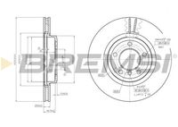 BREMSI CD7174V - Disco de freno