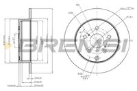 BREMSI CD7409S - Disco de freno