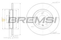 BREMSI CD7423S - Disco de freno