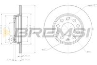 BREMSI CD7425S - Disco de freno