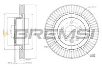 BREMSI CD7432V - Disco de freno