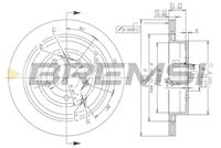 BREMSI CD7433V - Disco de freno