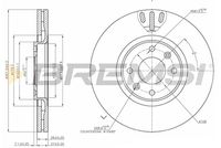 BREMSI CD7442V - Disco de freno