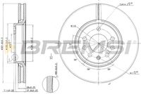 BREMSI CD7215V - Disco de freno