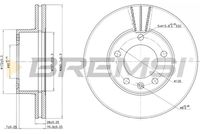 BREMSI CD7217V - Disco de freno