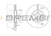 BREMSI CD7221V - Disco de freno