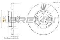 BREMSI CD7484V - Disco de freno