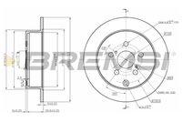 BREMSI CD7485S - Disco de freno