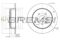 BREMSI CD7486S - Disco de freno