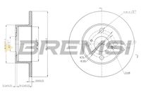 BREMSI CD7487S - Disco de freno