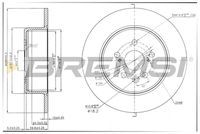 BREMSI CD7489S - Disco de freno