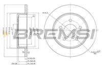 BREMSI CD7492S - Disco de freno