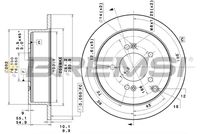 BREMSI CD7493S - Disco de freno