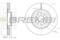 BREMSI CD7504V - Lado de montaje: Eje trasero<br>Diámetro exterior [mm]: 286<br>Espesor de disco de frenos [mm]: 12<br>Espesor mínimo [mm]: 10<br>Tipo de disco de frenos: macizo<br>Número de orificios: 5<br>Par apriete [Nm]: 12<br>Color: negro<br>Superficie: barnizado<br>