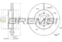 BREMSI CD7510V - Disco de freno