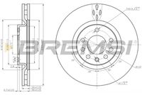 BREMSI CD7512V - Disco de freno