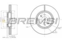 BREMSI CD7513V - Disco de freno