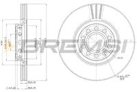 BREMSI CD7707V - Lado de montaje: Eje delantero<br>Diámetro exterior [mm]: 288<br>Espesor de disco de frenos [mm]: 25<br>Espesor mínimo [mm]: 23<br>Tipo de disco de frenos: ventilado<br>Número de orificios: 9<br>Par apriete [Nm]: 15<br>Color: negro<br>Superficie: barnizado<br>