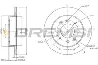 BREMSI CD7541S - Disco de freno