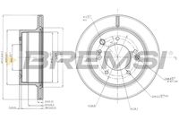 BREMSI CD7543V - Disco de freno