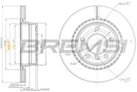 BREMSI CD7288S - Disco de freno