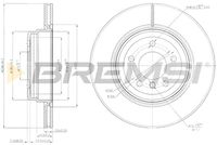 BREMSI CD7550V - Disco de freno