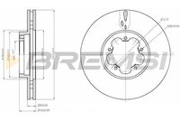 BREMSI CD7555V - Disco de freno