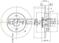 BREMSI CD7560S - Disco de freno