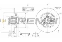 BREMSI CD7561S - Disco de freno