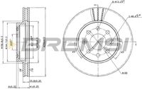 BREMSI CD7565V - Disco de freno