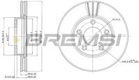 BREMSI CD7311V - Disco de freno