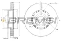 BREMSI CD7575V - Disco de freno