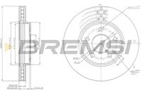 BREMSI CD7316V - Disco de freno